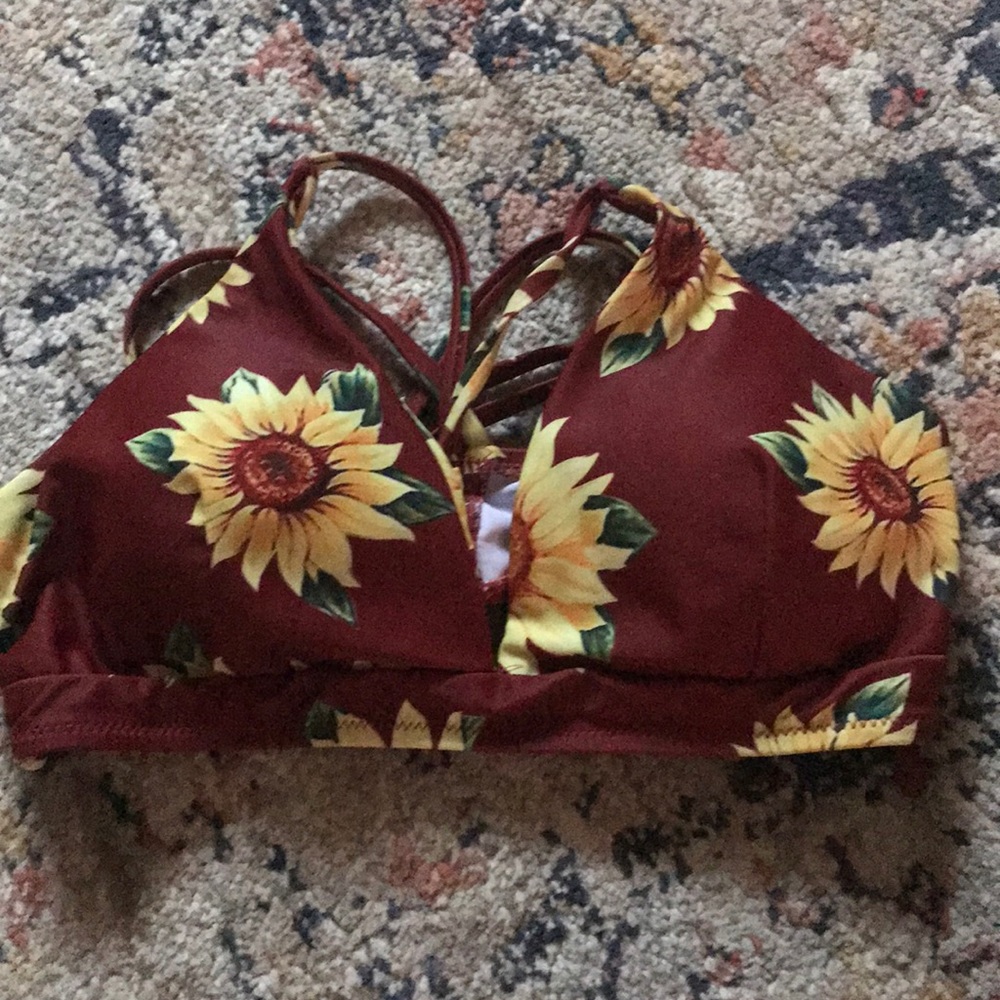 ZAFUL Sunflower Criss Cross Bikini